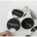 Black Sticker Labels Custom Round Label Stickers